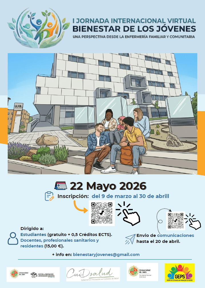 I Jornada Internacional: El bienestar de los jóvenes: una perspectiva desde la Enfermería Familiar y&nbsp;Comunitaria