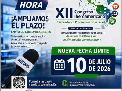 Ampliación del plazo de envío de resúmenes para el XII Congreso de la&nbsp;RIUPS
